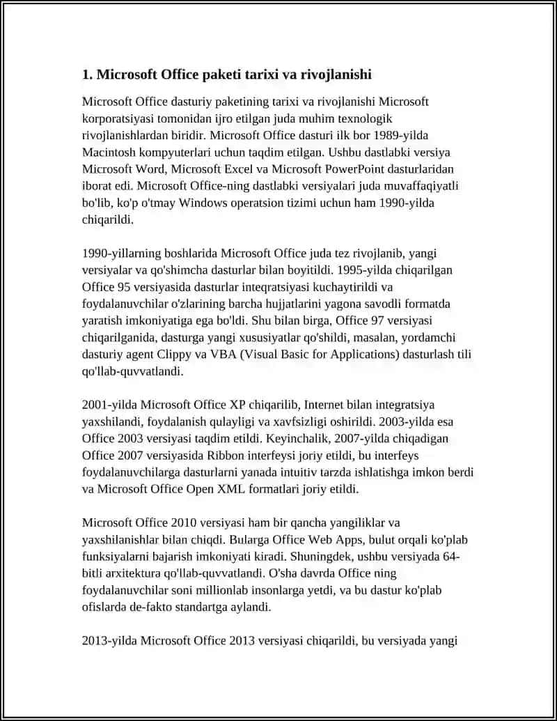 MICROSOFT OFFICE PAKETI 3