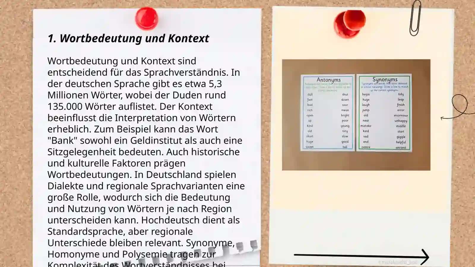 Antonim und Sinonim 3