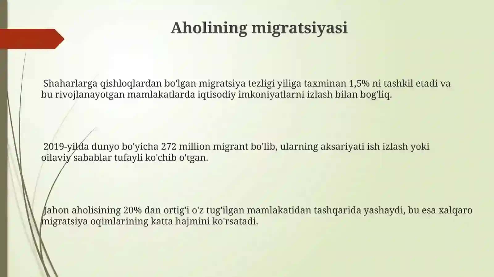 Jahon aholisi va uning joylashuvi 3