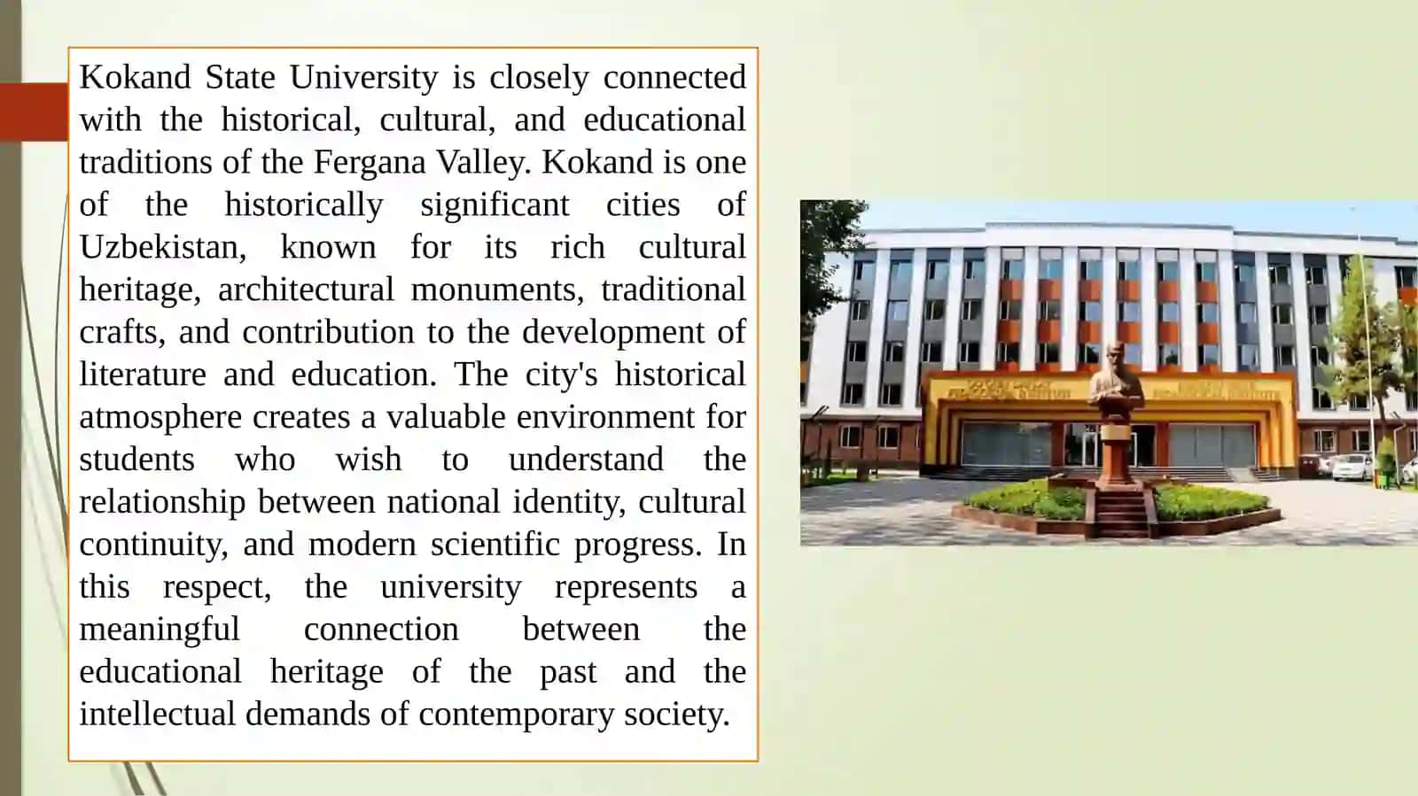 My university is Kokand State University 3