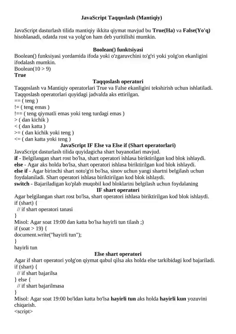 JavaScriptga kirish 3