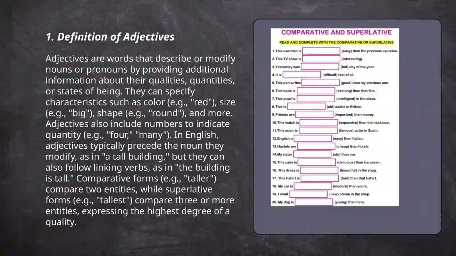 Adjactives 3