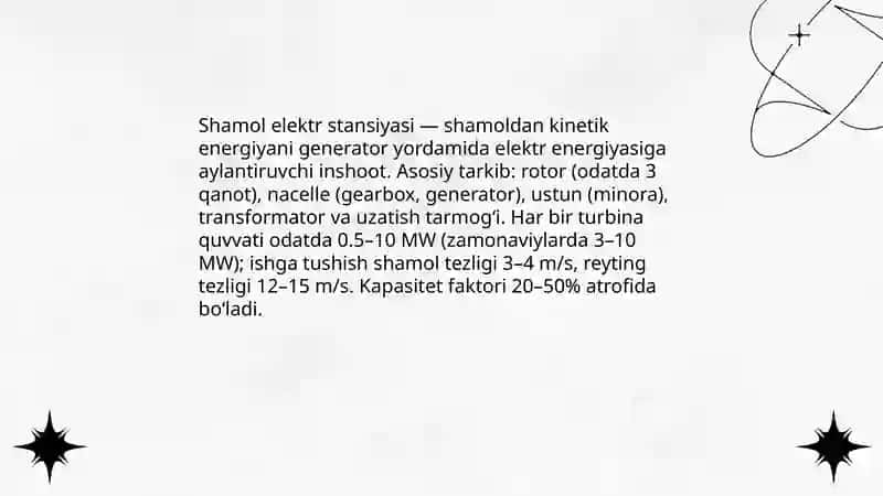Shamol elektra stansiya 3