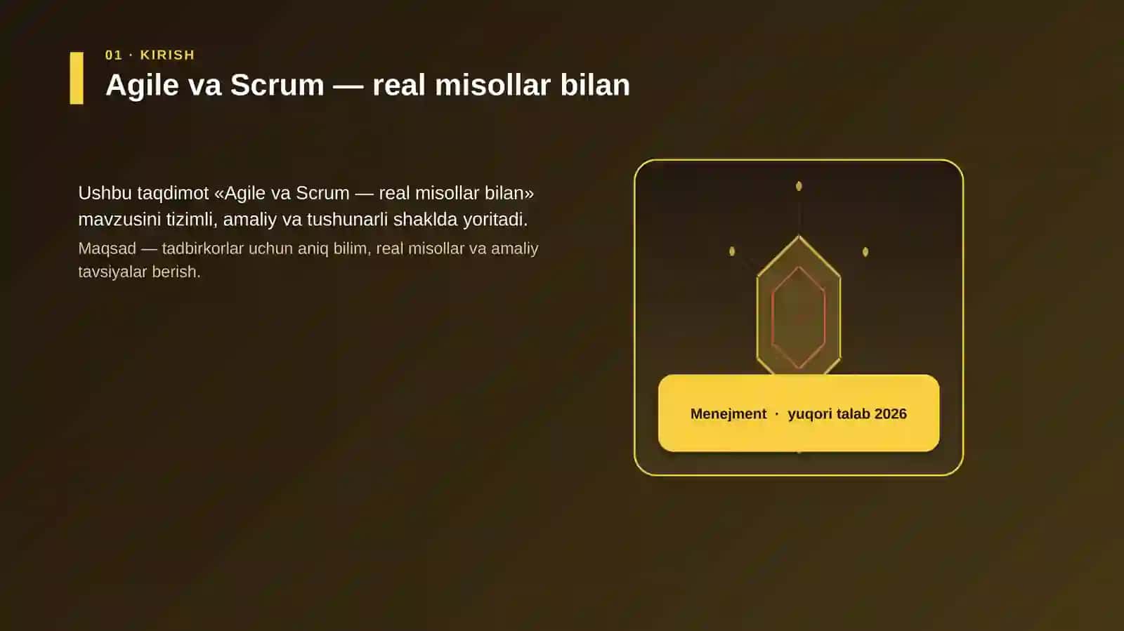 Agile va Scrum — real misollar bilan 3