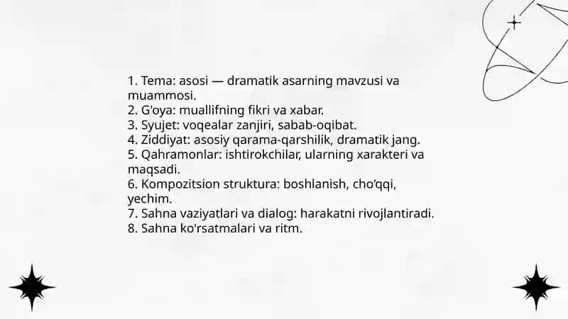 Drama kompozitsiyasi 3
