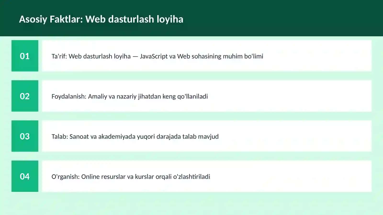 DASTURLASH | JAVASCRIPT VA WEB 3
