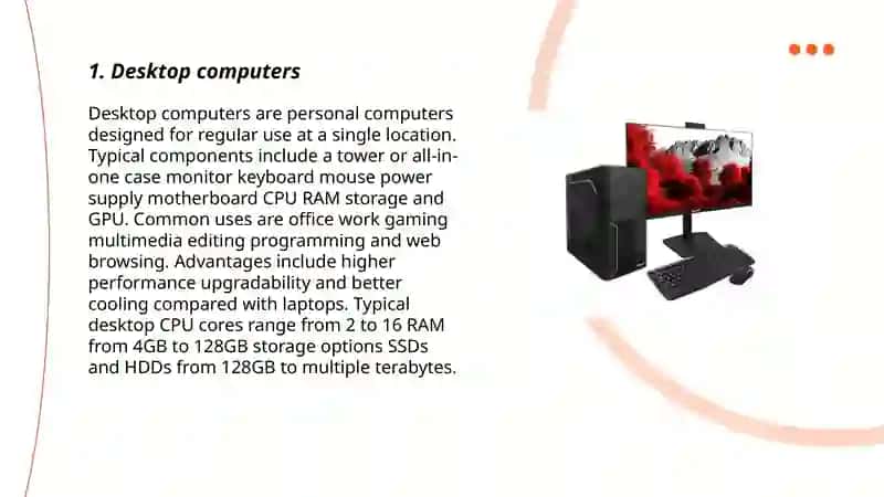 Desktop computers 3
