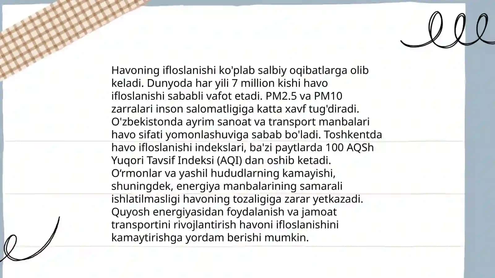 Havoning ifloslanishi 3