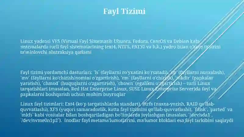 Linux operatsion tizimi 3