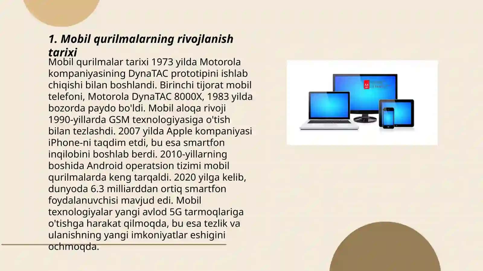 Mobil qurilmalar 3