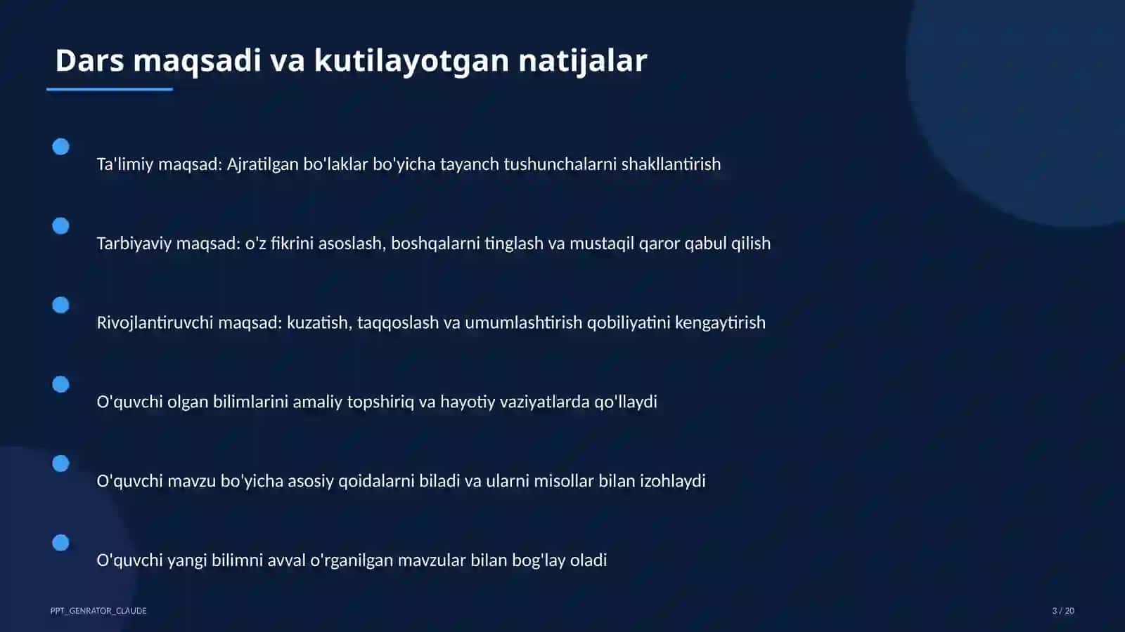Ajratilgan bo'laklar (8-sinf) 3