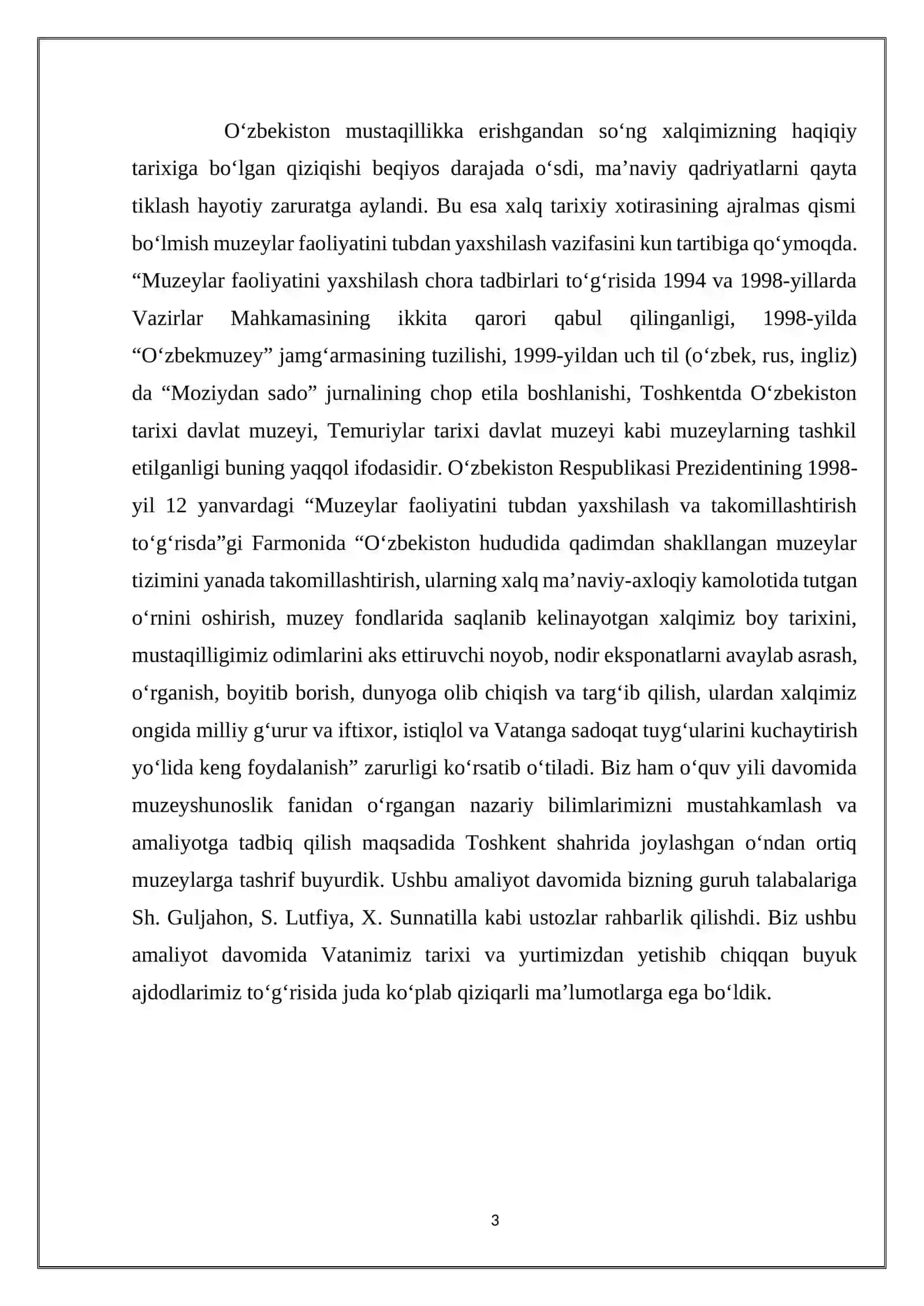 O‘ZBEKISTON MUZEYLARI 3