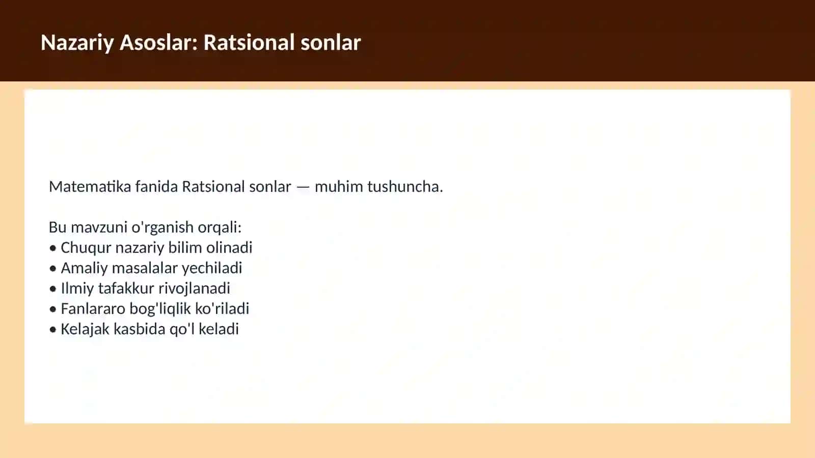 Sonlar nazariyasi 3