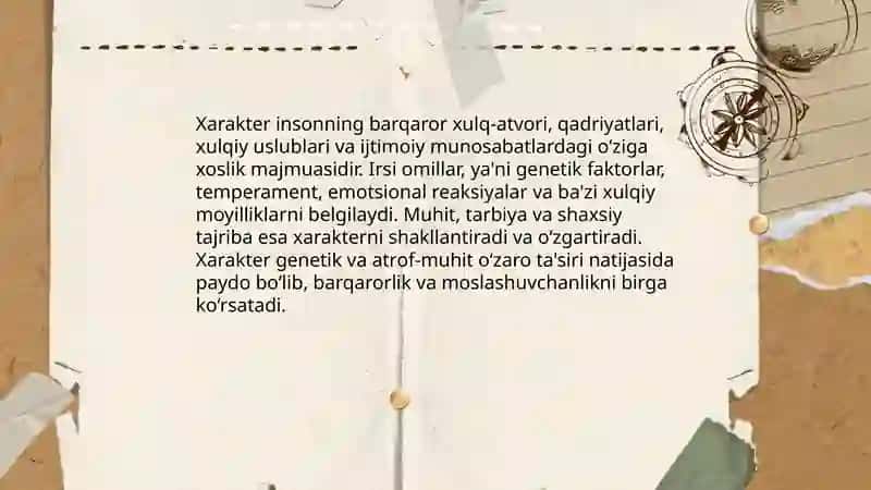 Harakater va Irsiyat 3