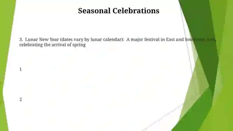 Festivals and traditions 3