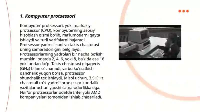 Kompyuter protsessori 3