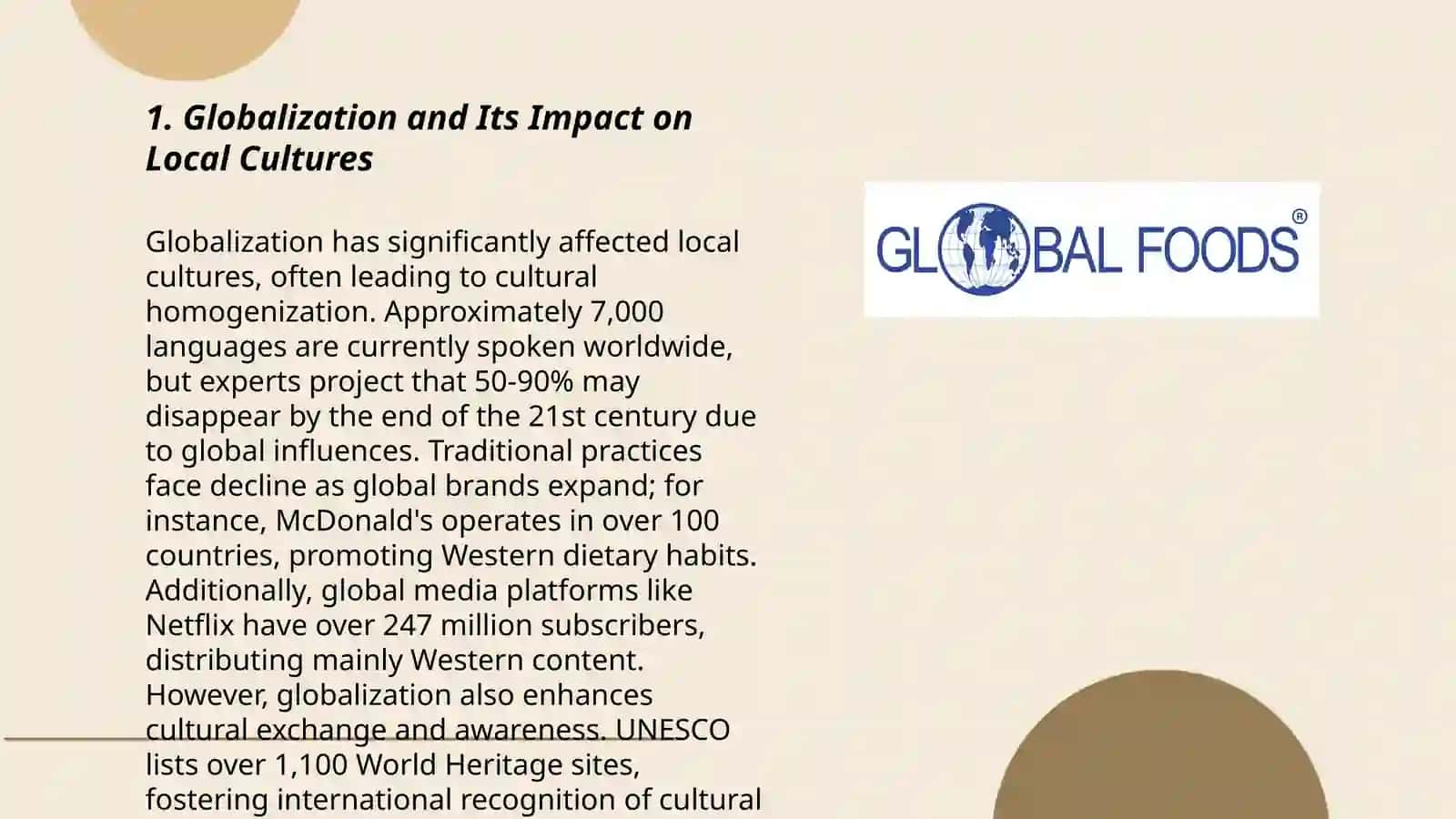 Globalization and Its Impact on Local Cultures 3