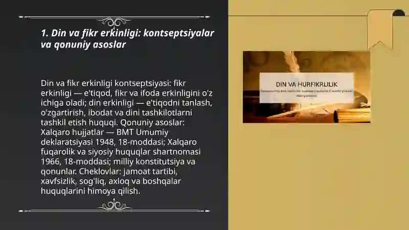 Din va hurfikrlilik 3