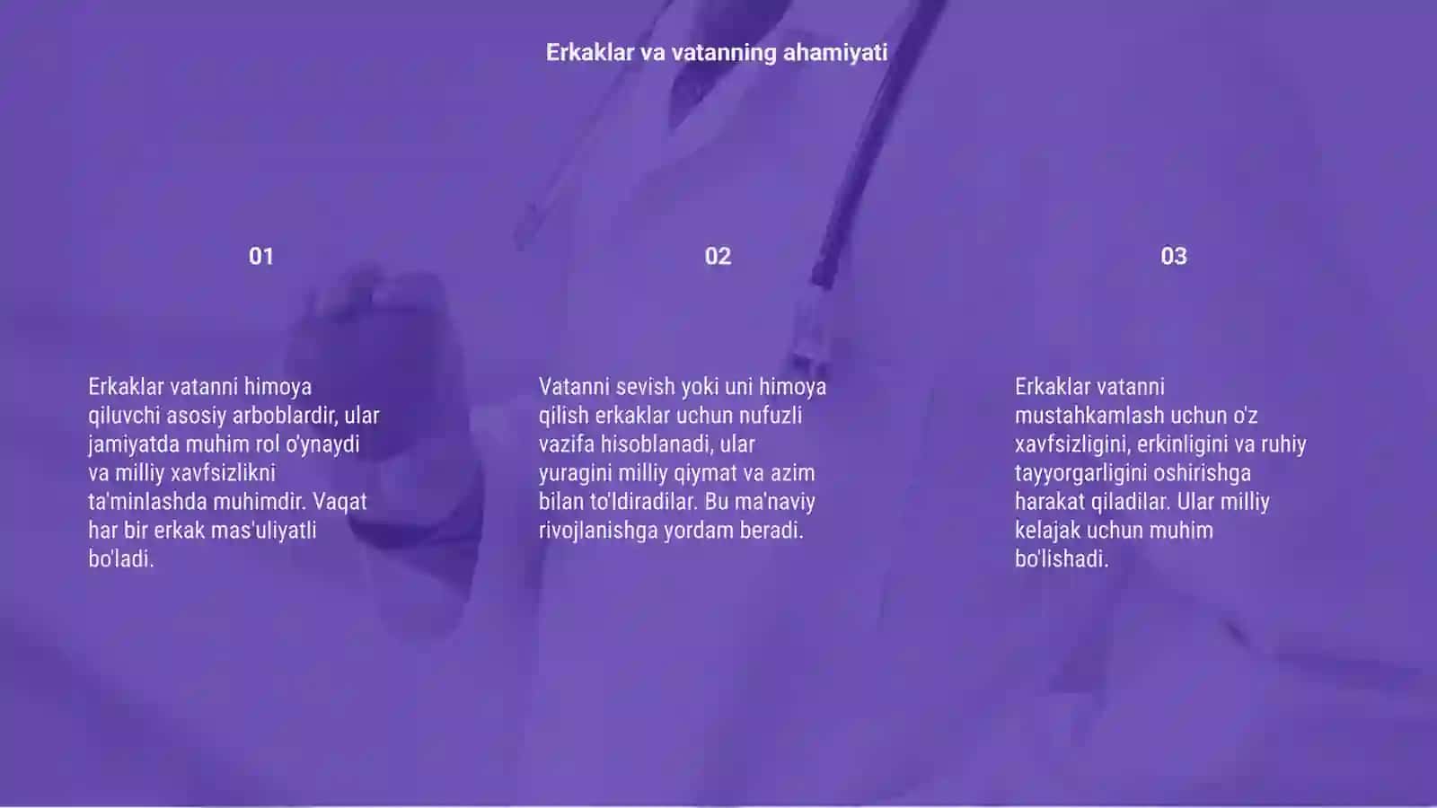 Men -vatanning munosib fuqorosiman 3