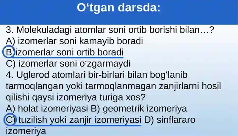Organik birikmalarning sinflanishi 3
