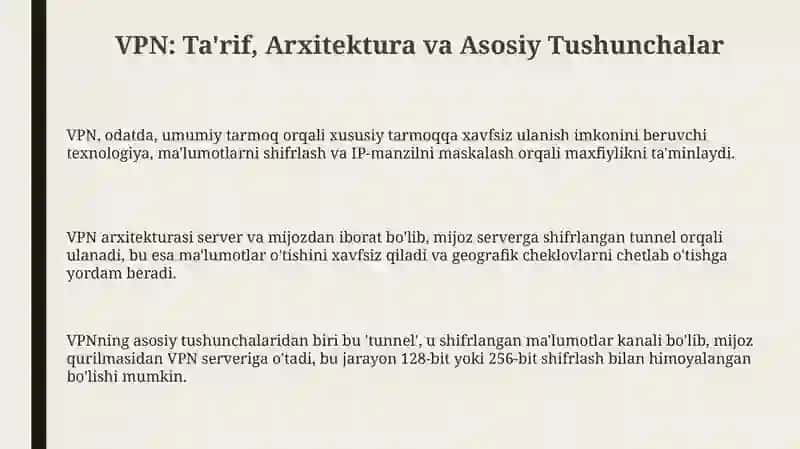 Virtual shaxsiy tarmoq (VPN) 3