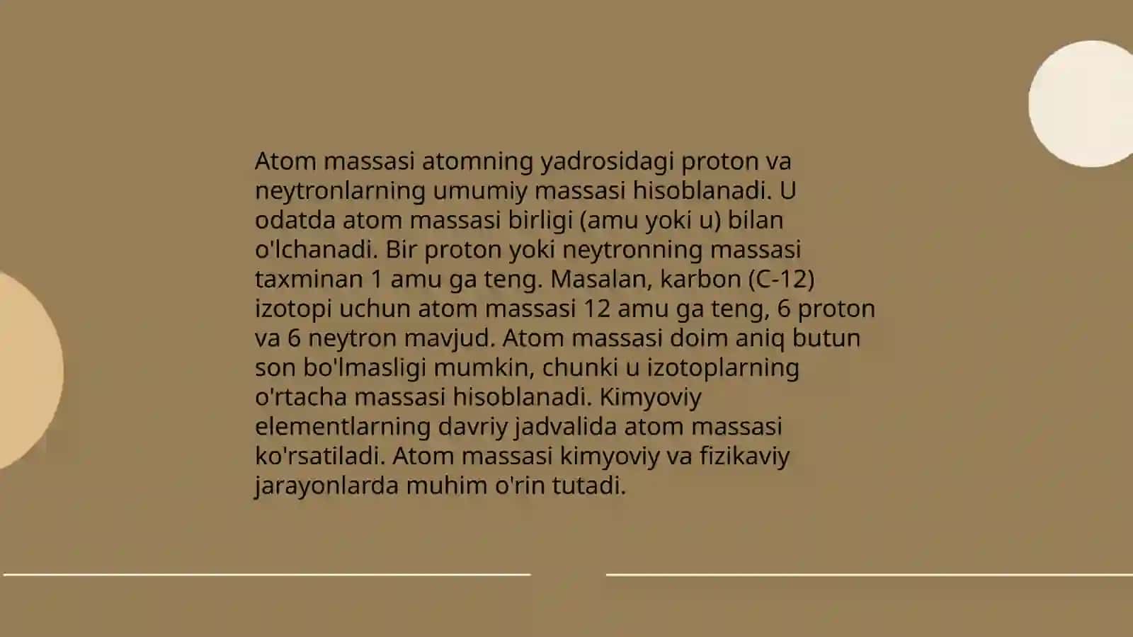 Atom massasi va moliya 3