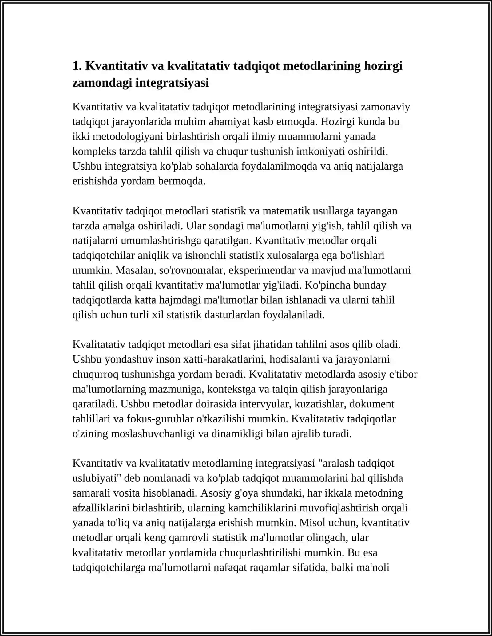 HOZIRGI ZAMON PSIXOLOGIYASINING TADQIQOT METODLARI 3