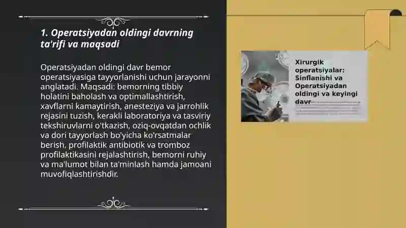 Operatsiyadan oldingi davr 3