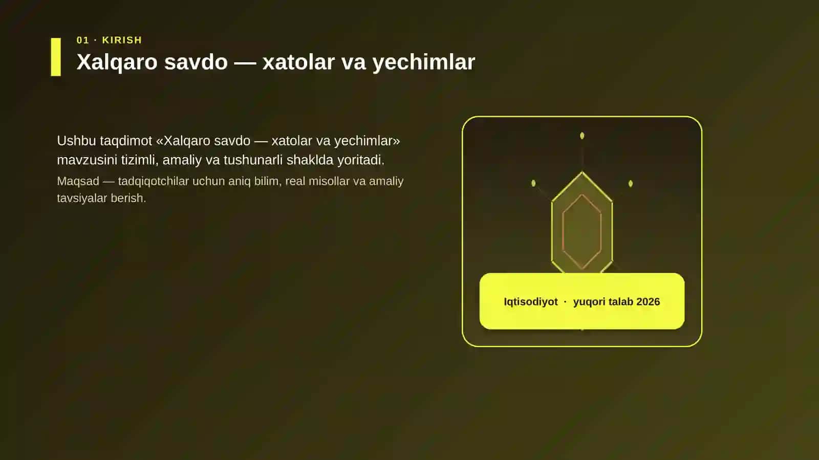 Xalqaro savdo — xatolar va yechimlar 3