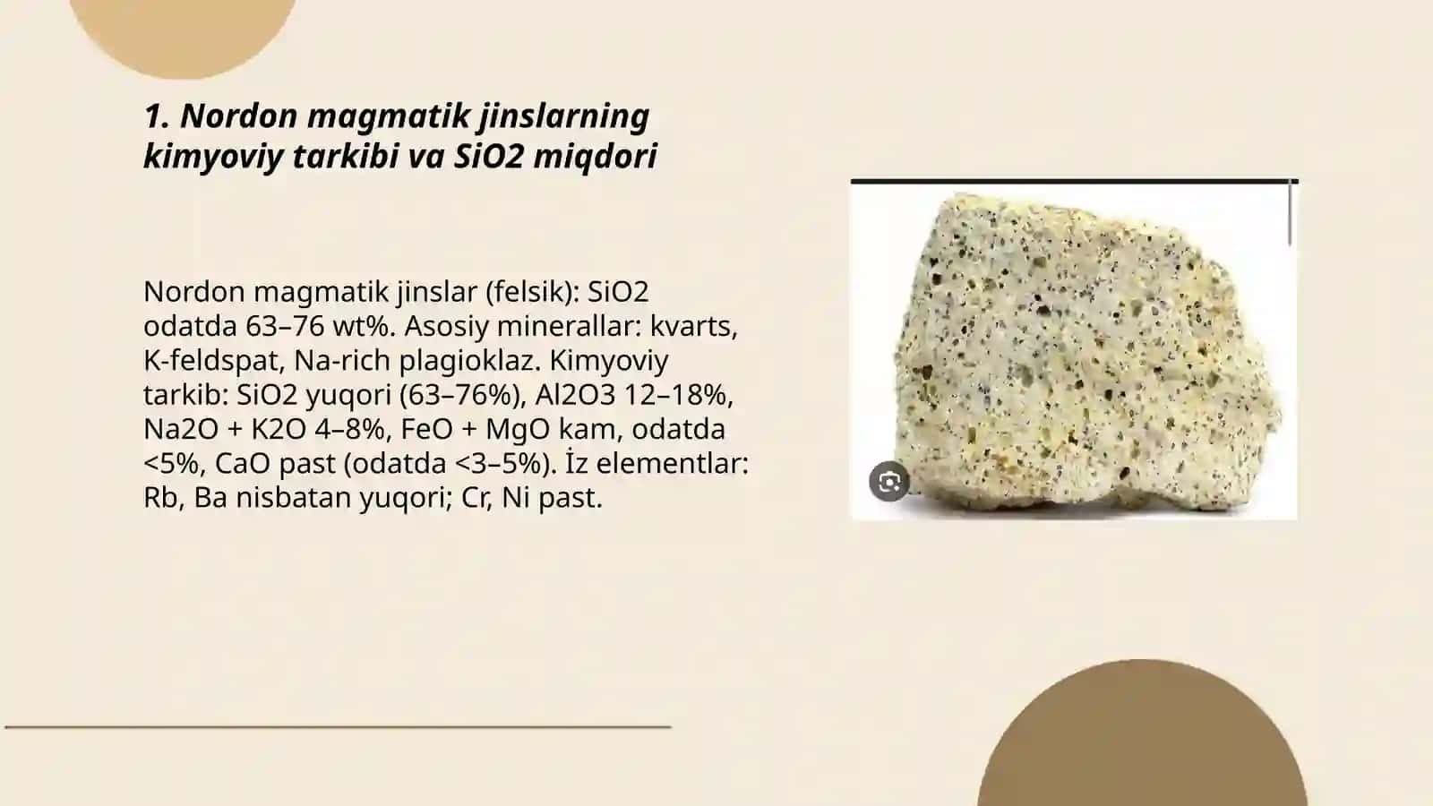 Nordon magmatik jinslar 3