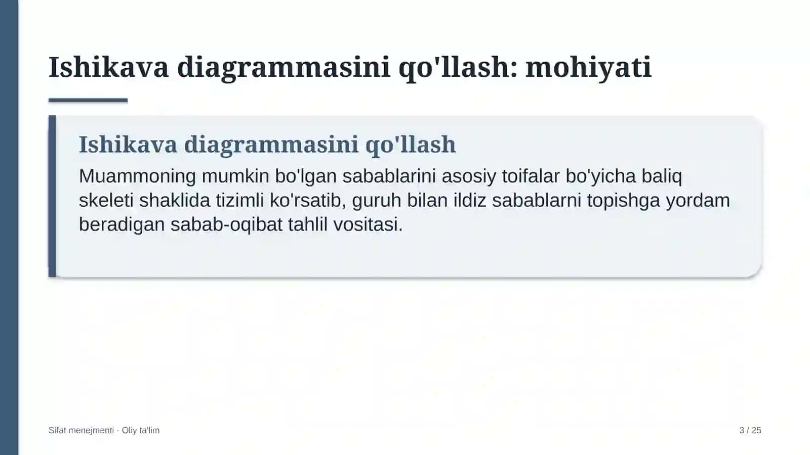Internet-provayderlarda Ishikava diagrammasini qo'llash 3