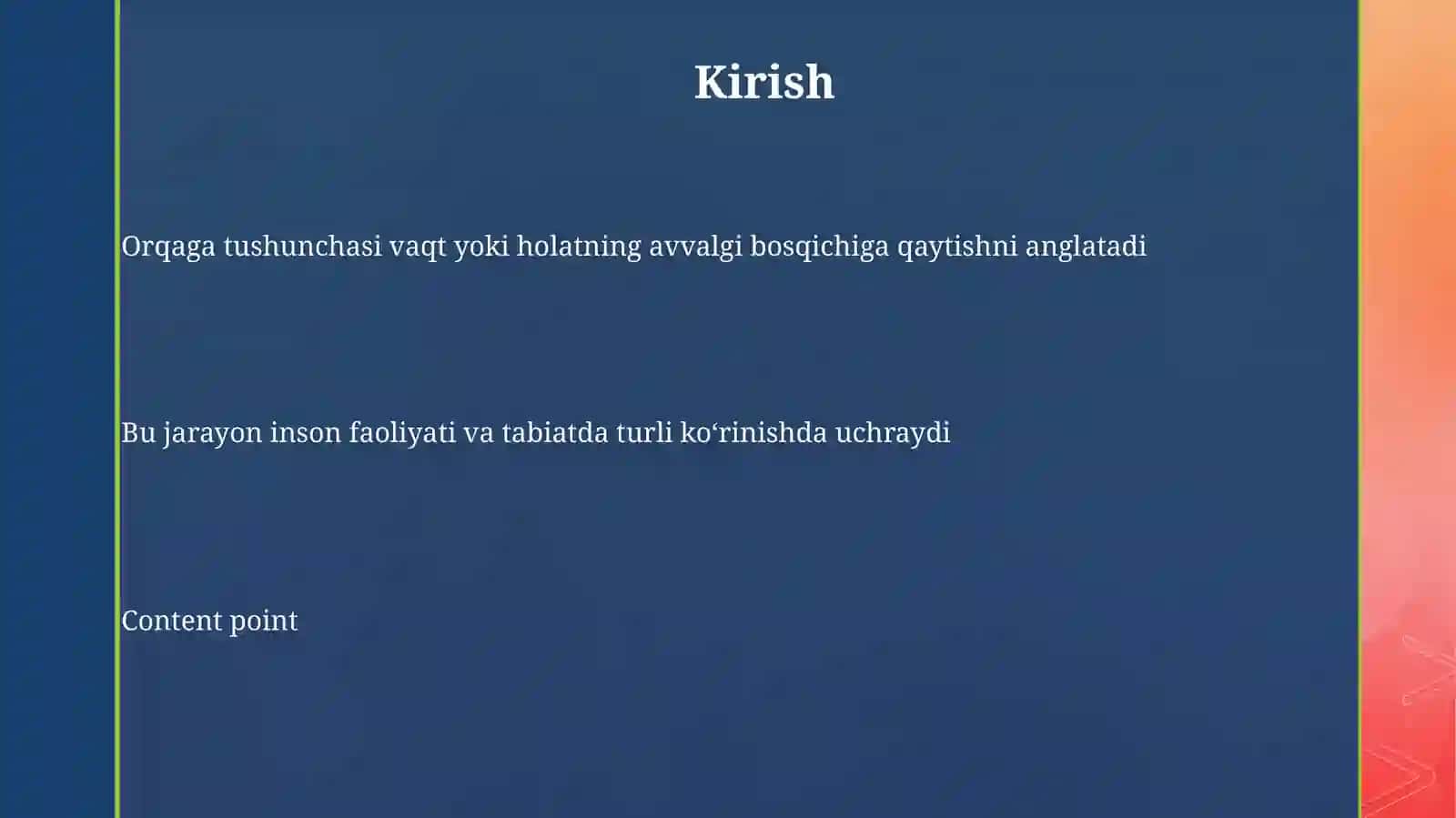 Orqaga tushunchasi 3