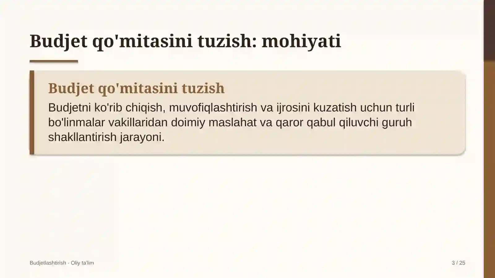 Aviachipta sotish agentliklarida budjet qo'mitasini tuzish 3