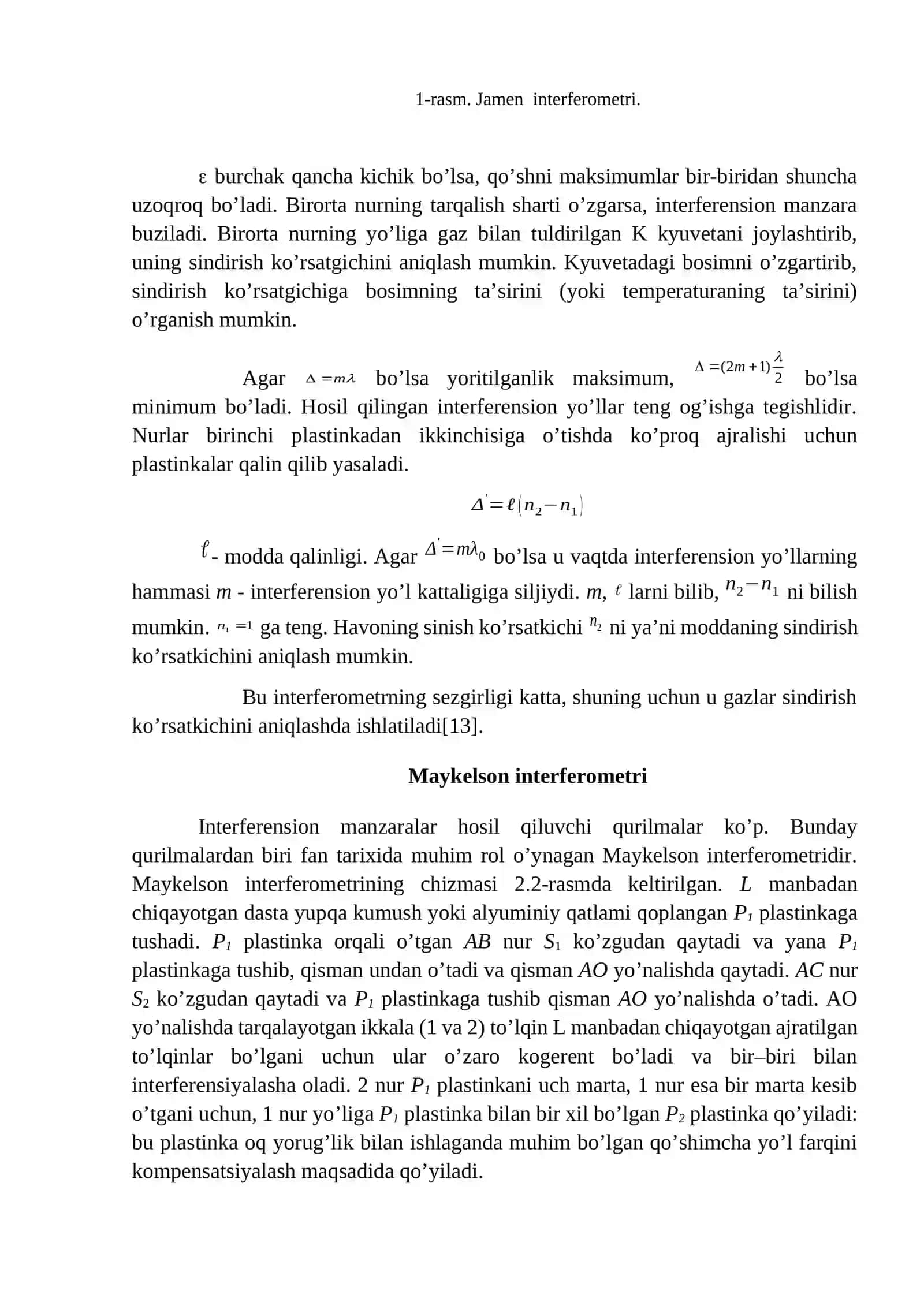 Maykelson interferometri 3