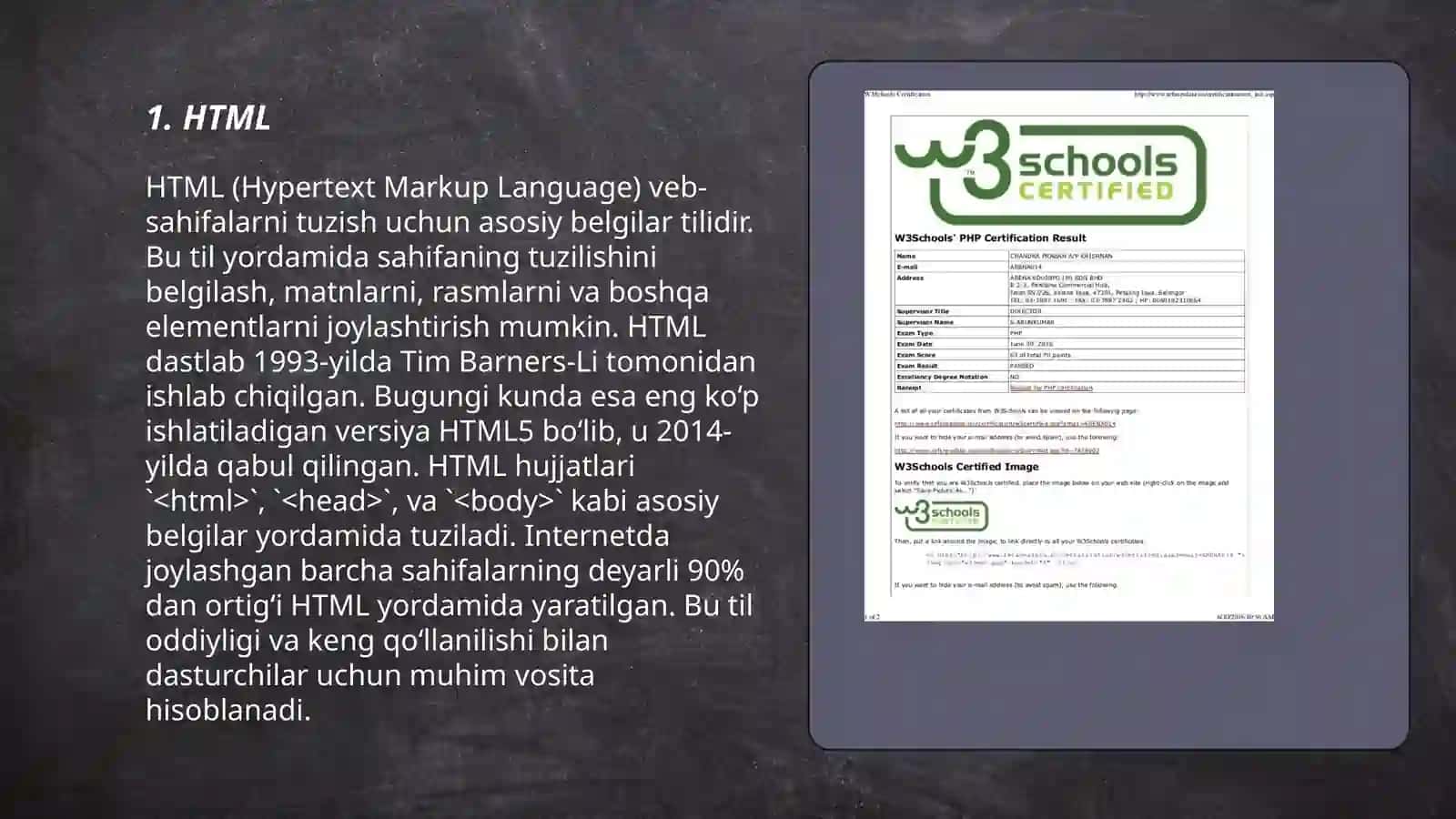 W3 school 3