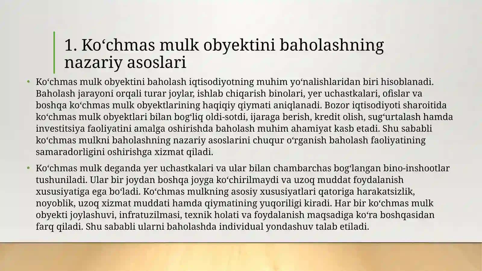 Ko‘chmasmulkobyektinixarajatliyondashishusulibilanbaxolash 3