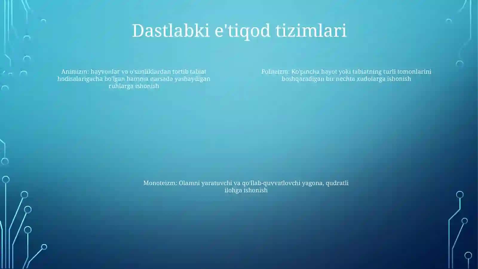 Diniy Ta'Limotlarning Paydo Bo'Lishi 3