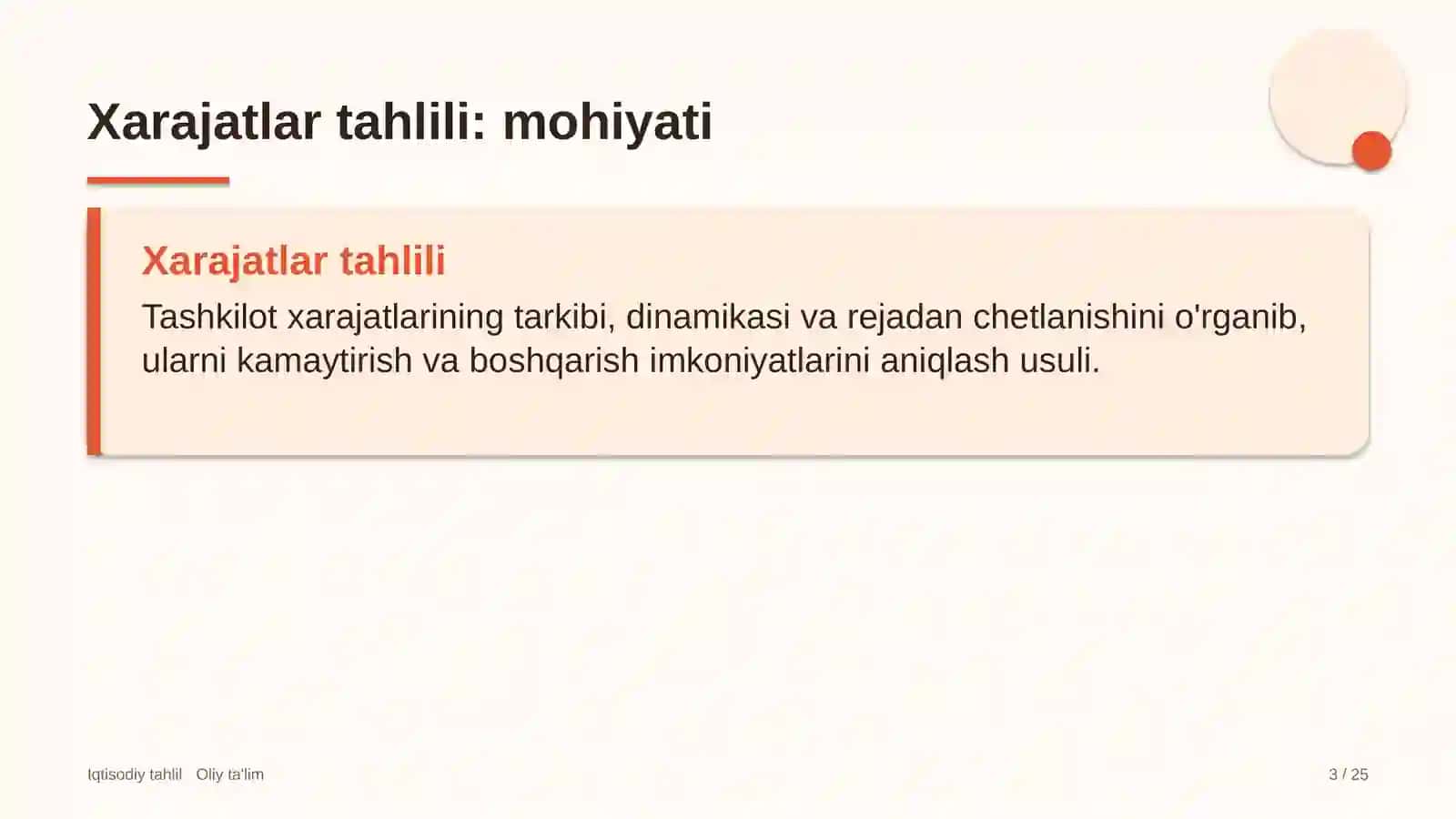 Jamoat tashkilotlarida xarajatlar tahlili 3