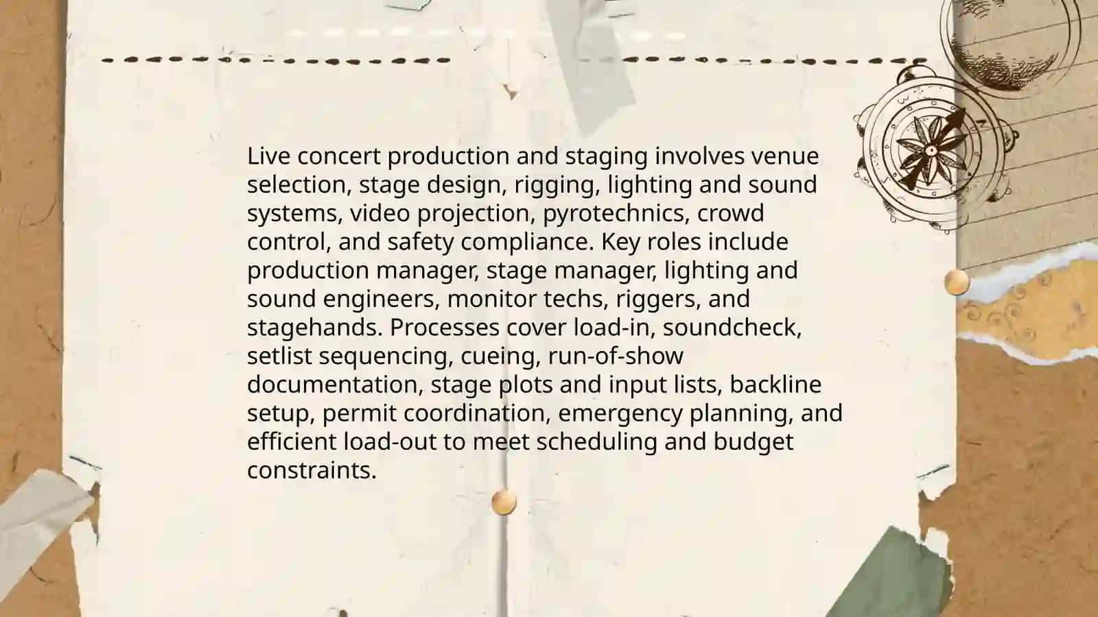 Live Concert Production and Staging 3