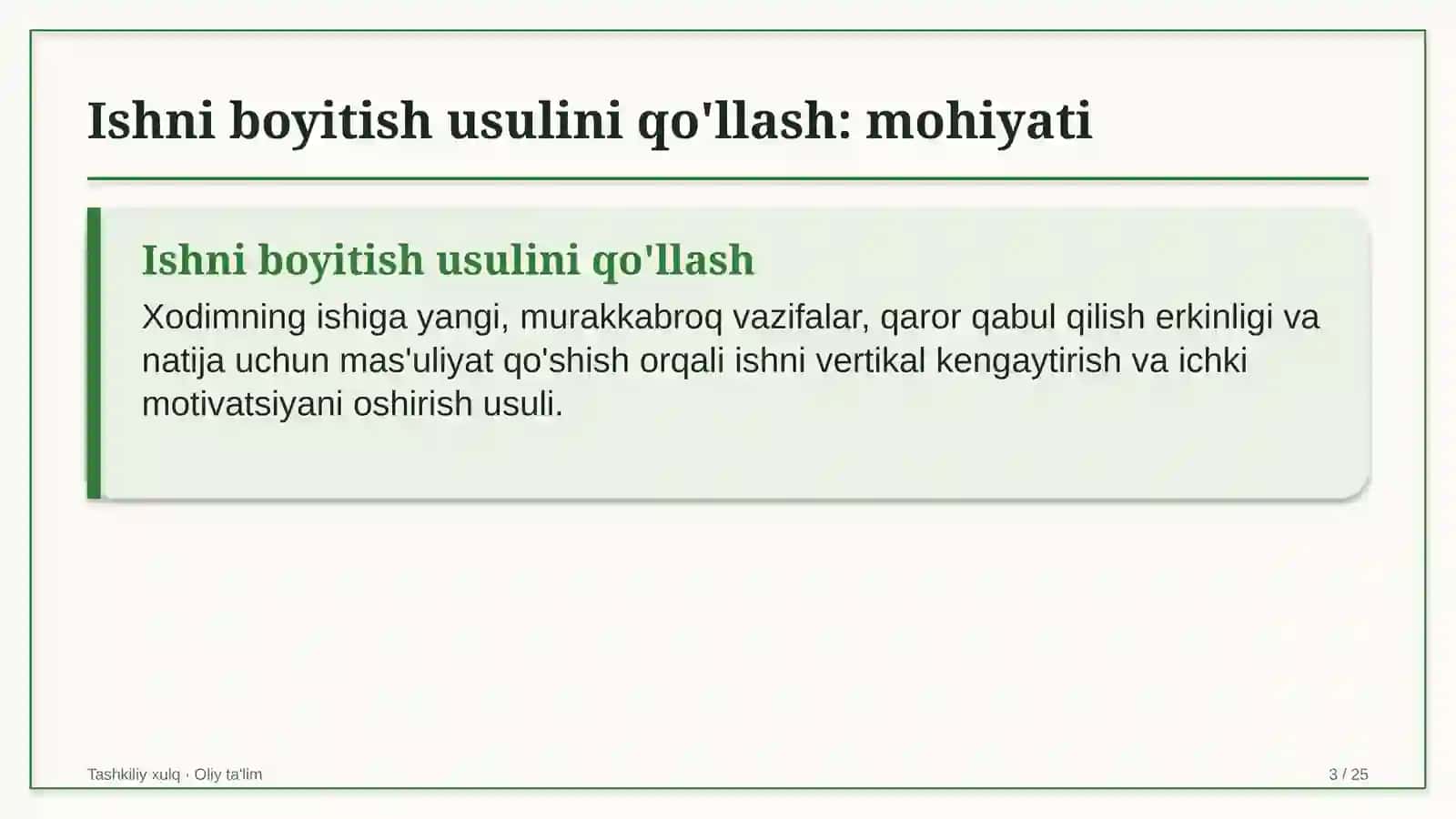 davlat qo'mitalarida ishni boyitish usulini qo'llash 5327 3