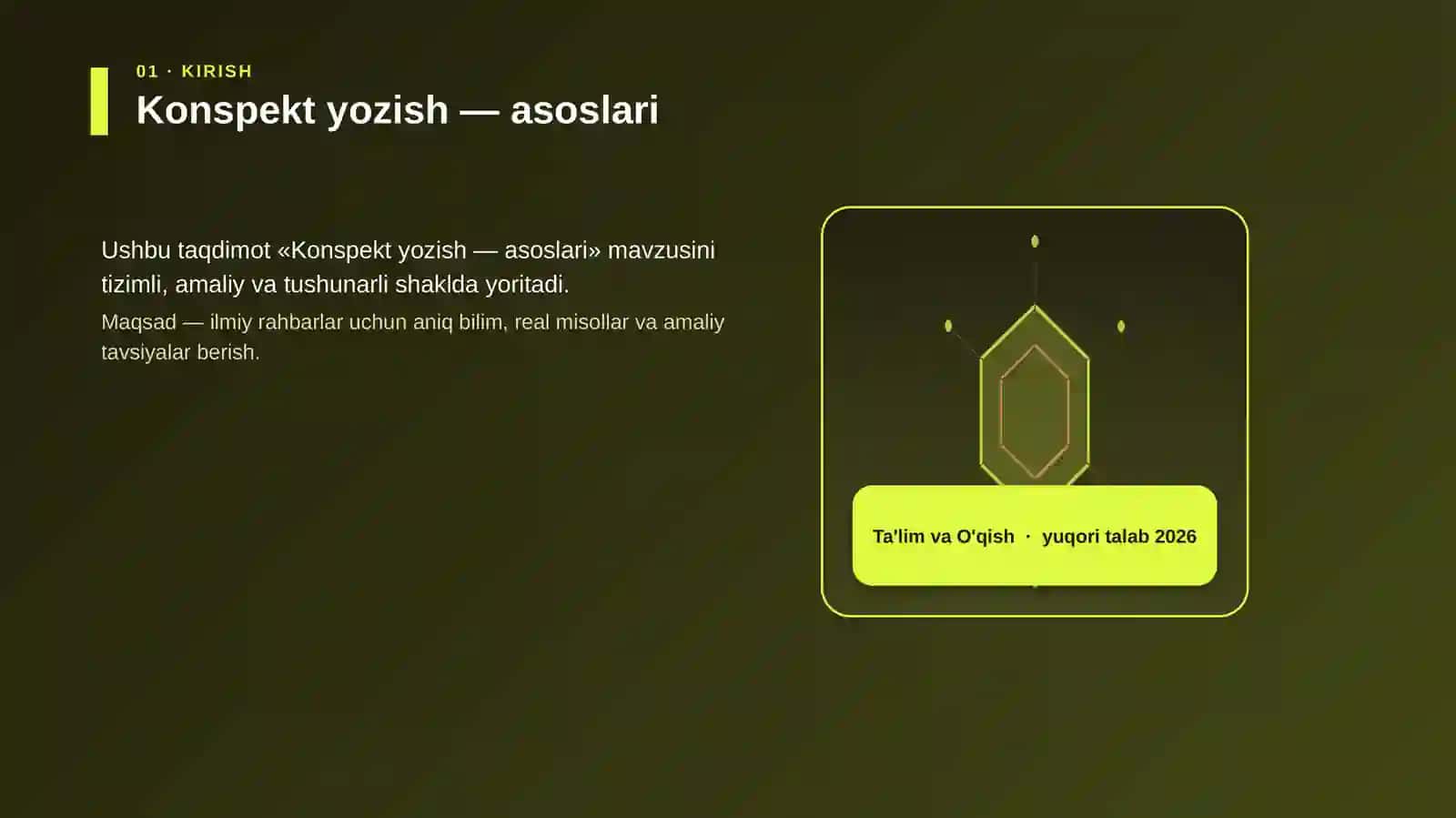 Konspekt yozish — asoslari 3