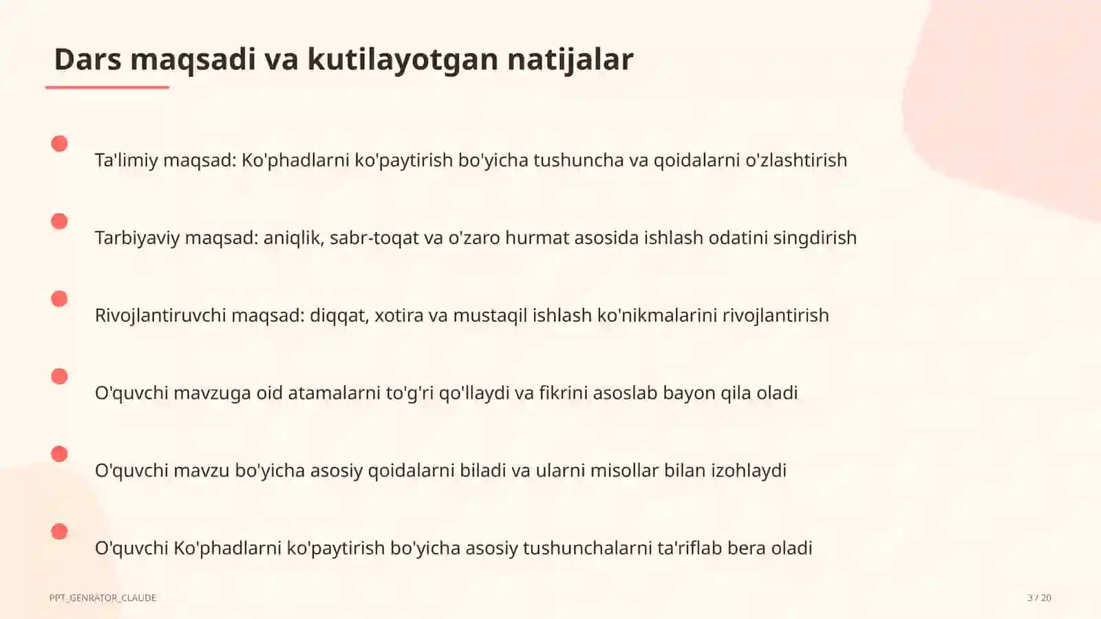 Ko'phadlarni ko'paytirish (7-sinf) 3
