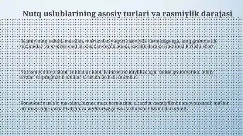 Nutq uslublari 3