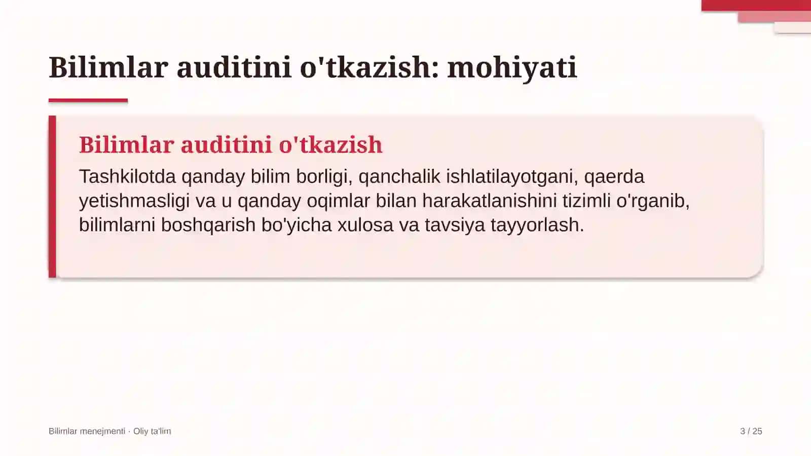 Sovutkichli yuk tashishda bilimlar auditini o'tkazish 3