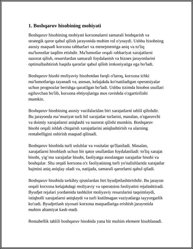 BOSHQARUV HISOBINI TASHKIL ETISH 3