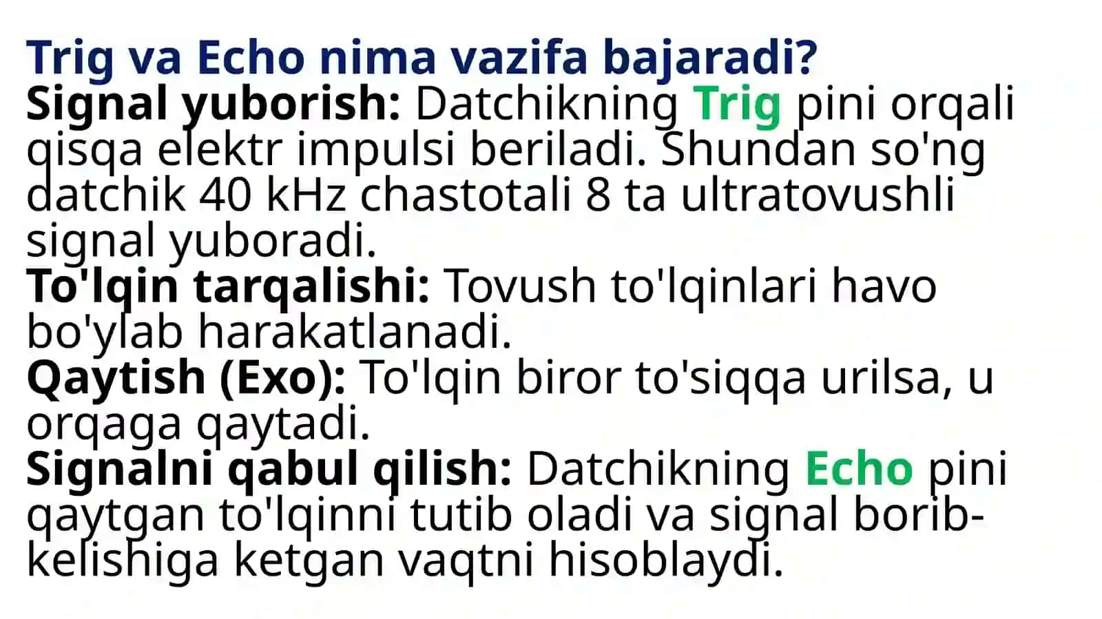 Ultratovushlidatchik (HC-SR04) 3