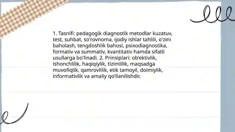 Pedagogik diagnostik metodlar 3