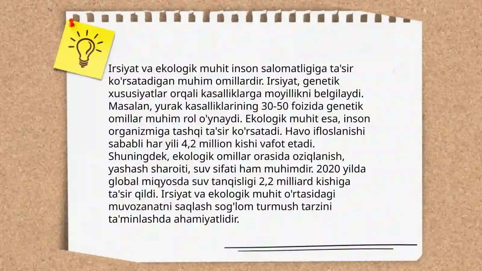 Irsiyat VA muhit 3