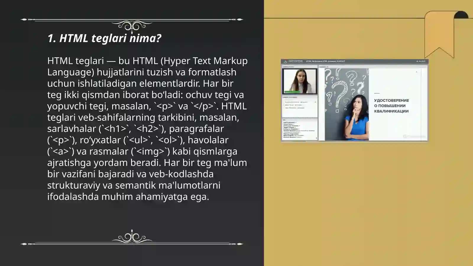 HTML teglari 3