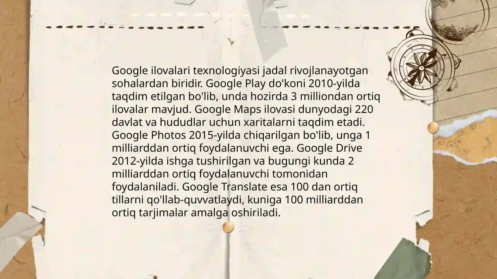 Google ilovalari texnologiyasi 3